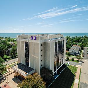 Aerial view of UB campus